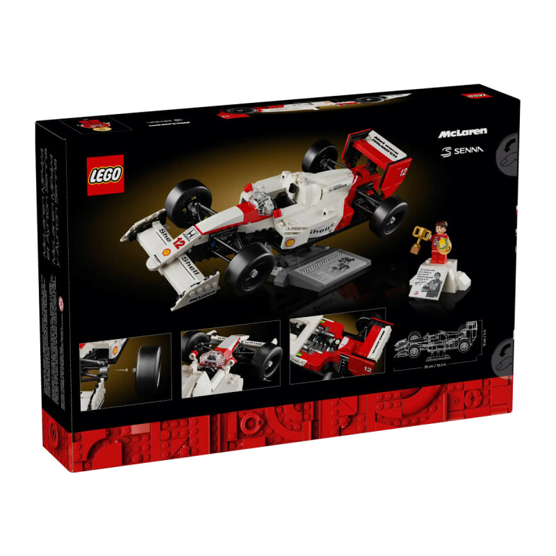 Coche McLaren MP4/4 y Ayrton Senna F1 Lego Coche McLaren MP4/4 y Ayrton Senna F1 Lego
