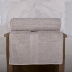 Toallas Hilo Peinado Beige Cuerpo Plus