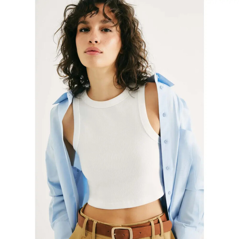 BLUSA SM FEM BEGE CLARO