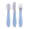 Set x3 cubiertos BUBA pastel celeste