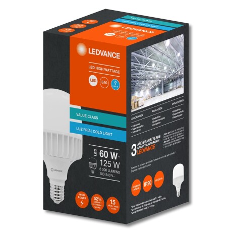 Lámpara LED LEDVANCE OSRAM T 80W G4 E40 Luz Fría Lámpara LED LEDVANCE OSRAM T 80W E40 6500K Luz Fría