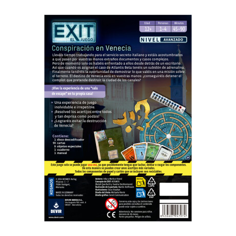 Exit: Conspiración en Venecia Exit: Conspiración en Venecia