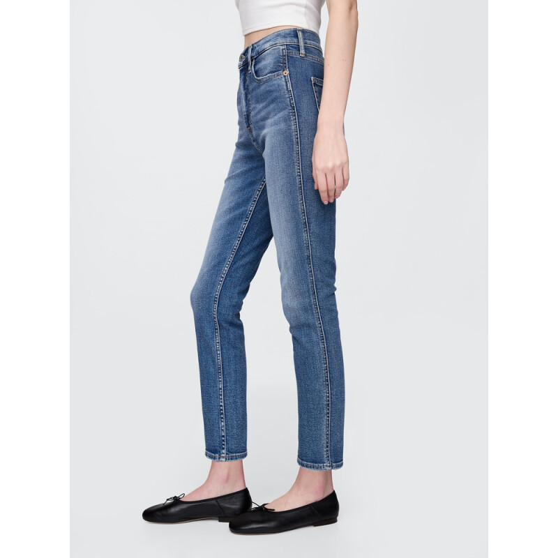 VINTAGE SLIM HR MED GLIN MEDIUM INDIGO 8