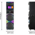 Parlante Torre Con Karaoke Y Pantalla Táctil Rgb 15.4" PARLANTE C/PANTALLA AXIOMA 1417 DP-1417