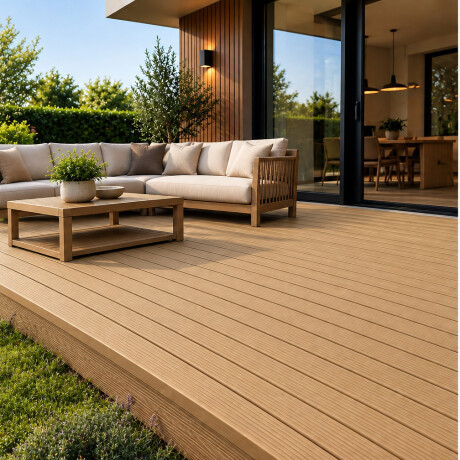 Deck Para Exterior en WPC Sandy Brown Deck Para Exterior en WPC Sandy Brown