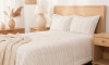 Acolchado + Fundas 1 Plaza y 1/2 plaza - Naturale Oasis Beige