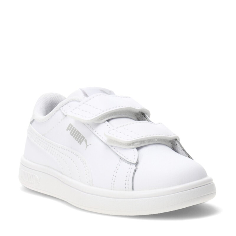 Championes Infantiles Puma Smash 3.0 Leather Blanco