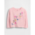 SEPT BF LS GRAPHIC TEE PURE PINK