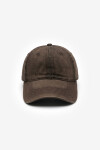 Cap washed pespuntes marrón