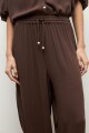 Pantalon abullonado chocolate