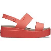 Sandalias Crocs Brooklyn Low Wedge Rojo