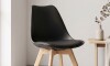 Silla de Comedor asiento Acolchonado - Eames Negro