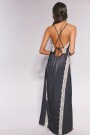 VESTIDO MAXI SLIP SOME KIND OF Negro