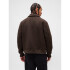 WOOL BOMBER BROWN HEATHER