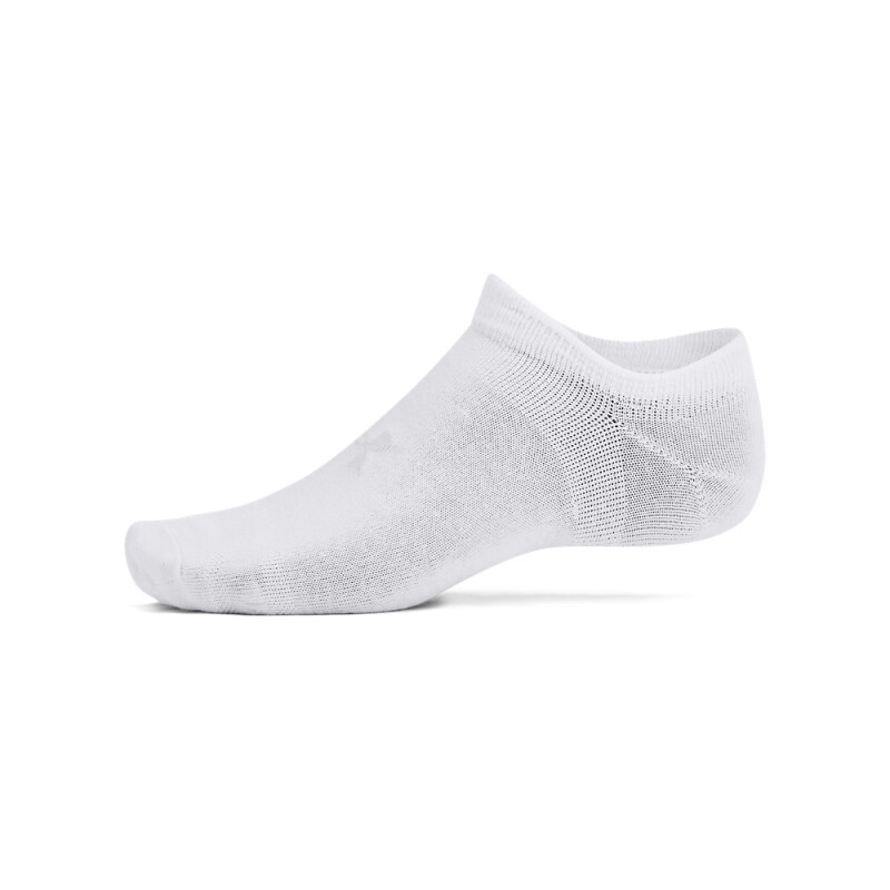 UA Essential No Show 6pk-WHT WHT-100