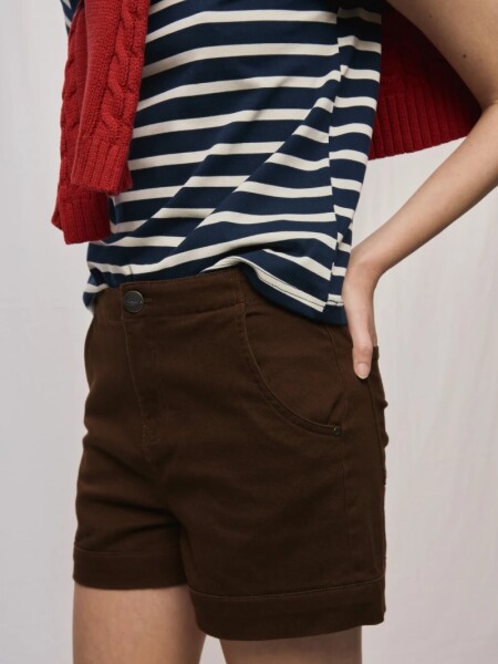 SHORT D.CASSIN TOSSAR CHOCOLATE