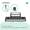Teclado musical electrónico Órgano instrumento 61 teclas micrófono Teclado musical electrónico Órgano instrumento 61 teclas micrófono