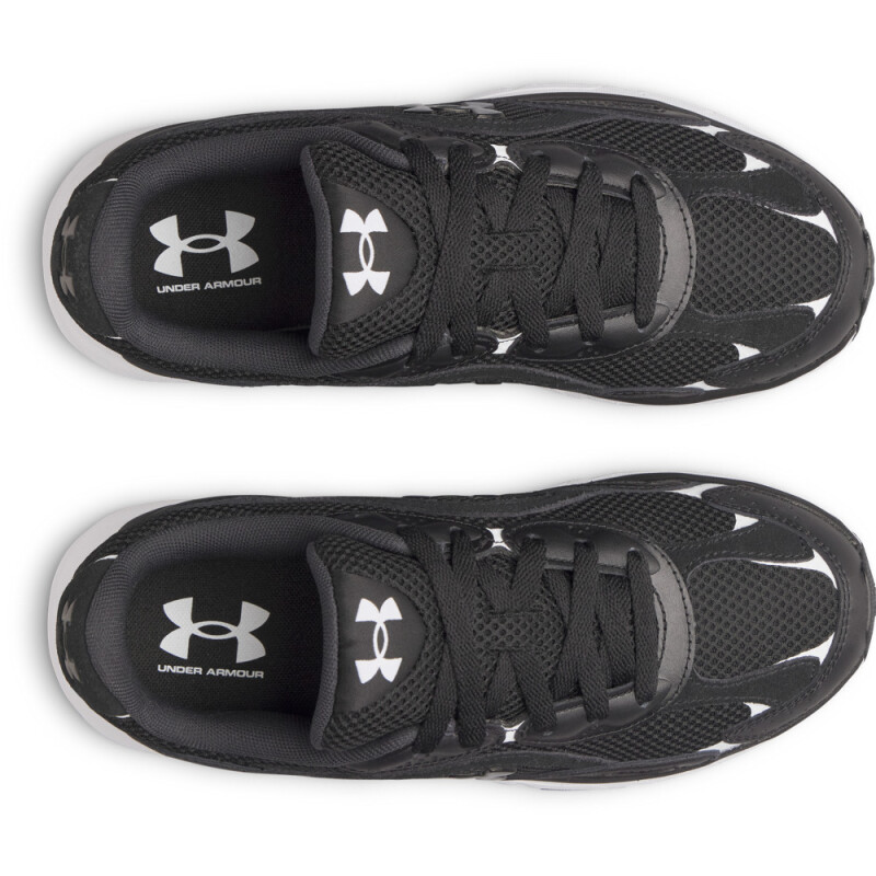 UA W Tech Runner-WHT BLK-001