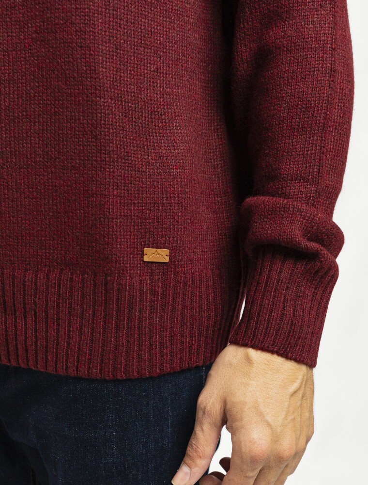 Buzo Shetland Bordo Melange