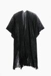 Ruana lurex party negro