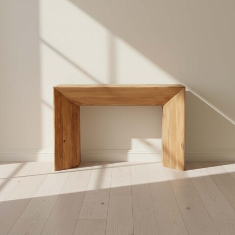 CONSOLA MADERA NATURAL-BEIGE VOLCANO NATURAL