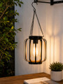 FAROL CON PANEL SOLAR NEGRO