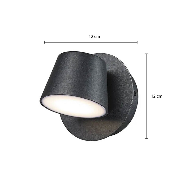 DECORATIVO DE PARED GROA Lámpara de Pared Groa Negra
