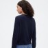 FRCH LOGO CASHSOFT CREW CARDI NAVY UNIFORM