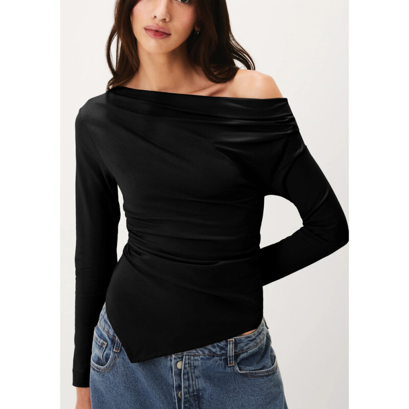 BLUSA ML FEM PRETO ESCURO