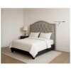 Respaldo De Sommier Ltc Relleno Con Guata Forrado En Suede Gris Respaldo De Sommier Ltc Relleno Con Guata Forrado En Suede Gris