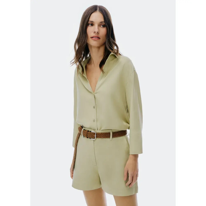 CAMISA FEM VERDE CLARO