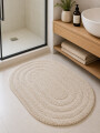 ALFOMBRA DE BAÑO OVAL COTTON BEIGE
