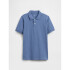 V-SUM SS PIQUE POLO BAINBRIDGE BLUE