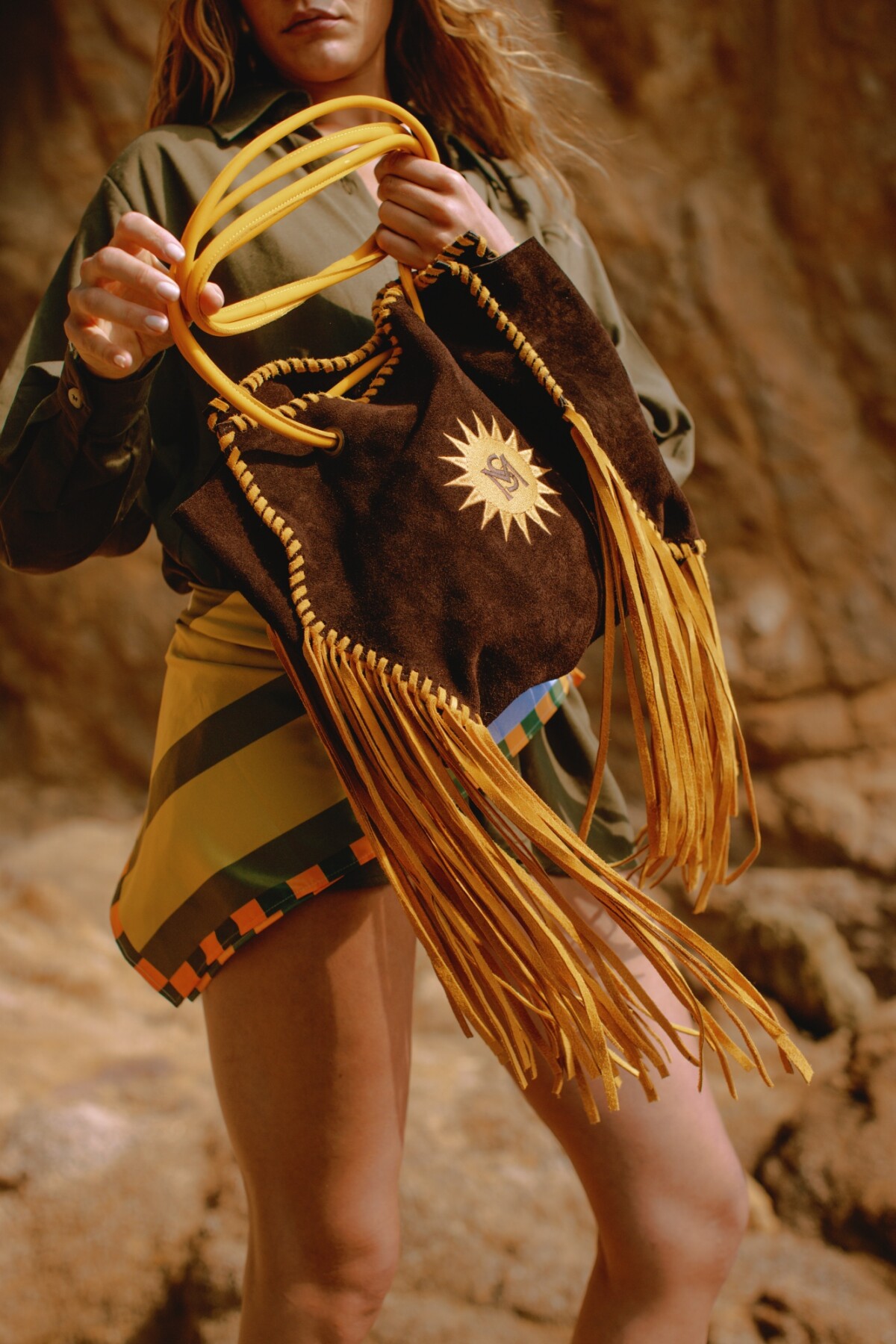 Goddess Handbag Chocolate / Mostaza