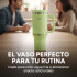 Vaso Térmico Acero inoxidable Doble 890ml + 295ml C/pajita Color Verde