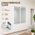 Ventana de PVC Blanco 120 X 150 Corrediza Aislante Premium Ventana de PVC Blanco 120 X 150 Corrediza Aislante Premium