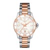 Reloj Tissot Seastar T1202101105100 para dama con correa de acero Rosé