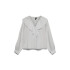 VMKAJA LS V-NECK FRILL SHIRT WVN Snow White-Amanda Black