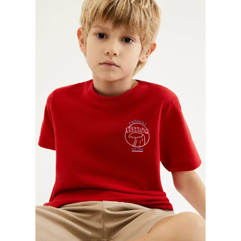 CAMISETA MM MASC VERMELHO