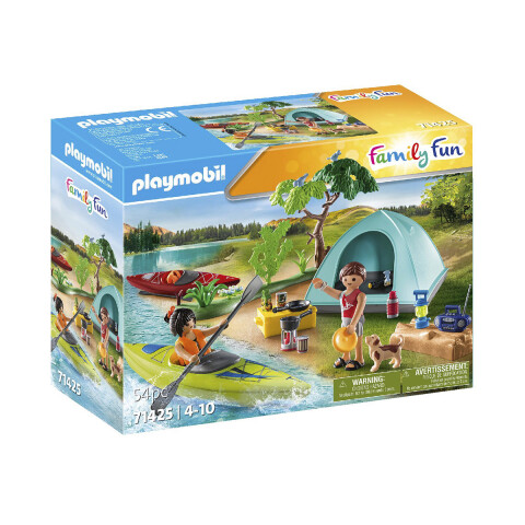 Camping Familiar con Kayak Playmobil 54 Piezas U