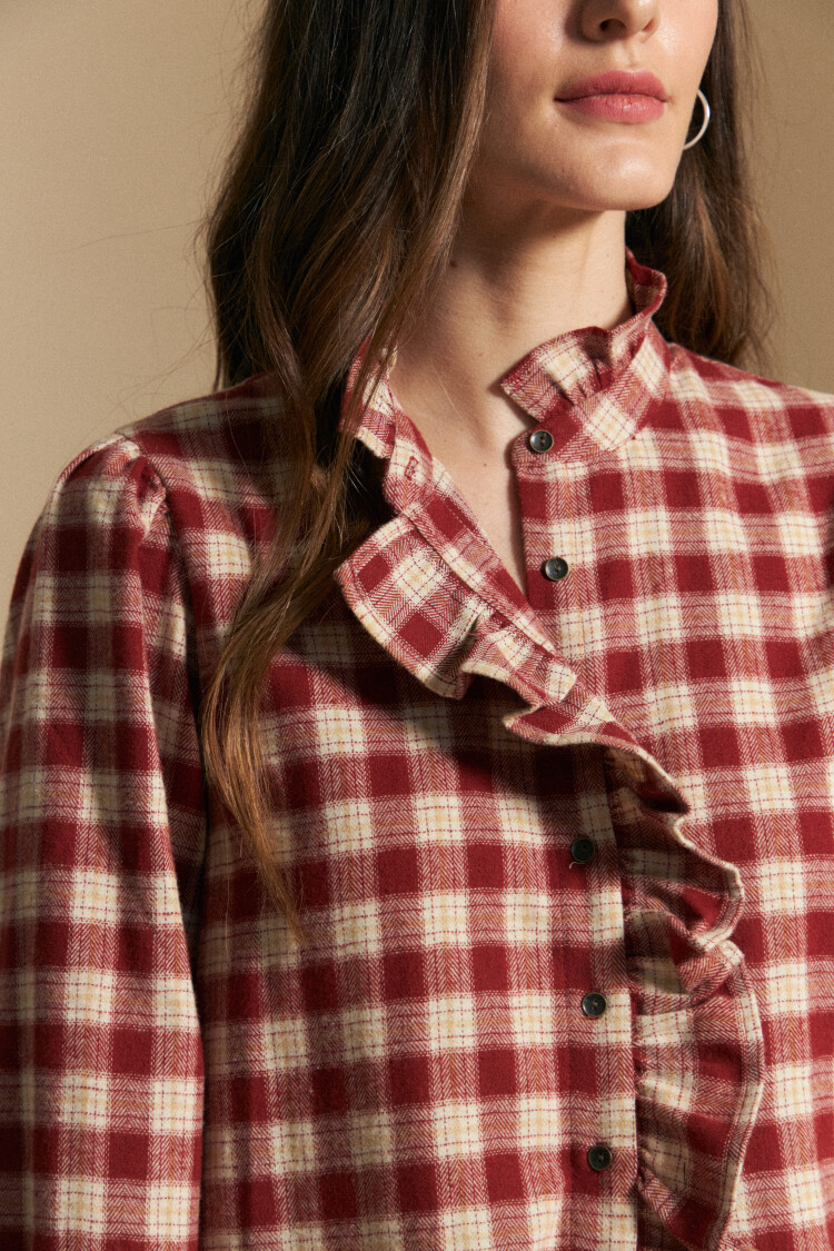 CAMISA CARLISE Ladrillo