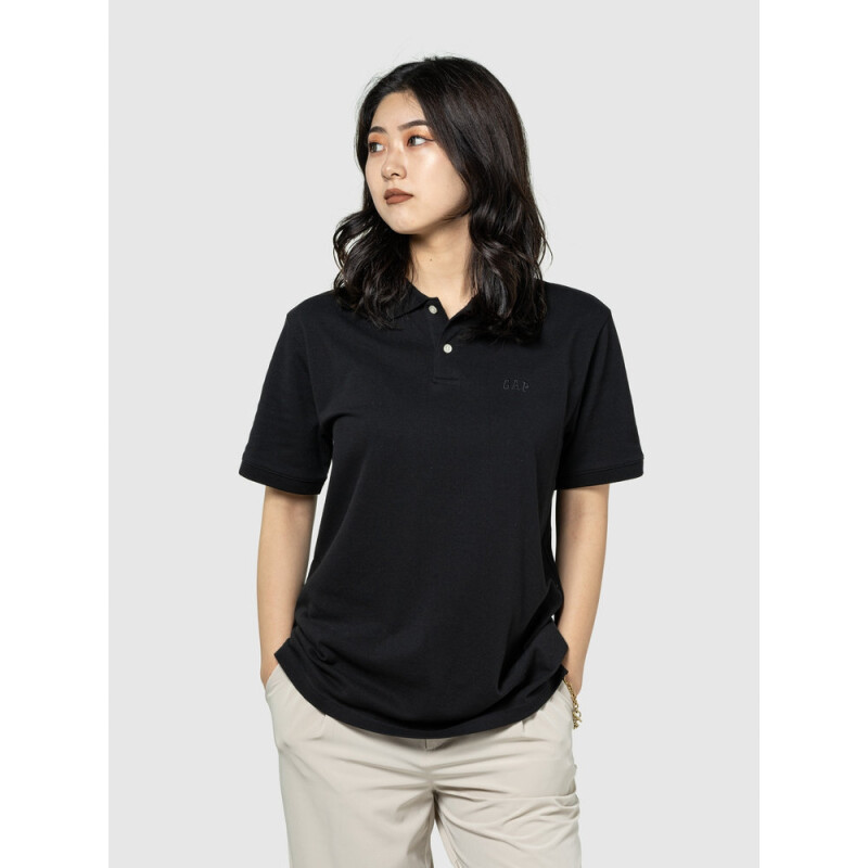 F-LOGO PK POLO BLACK 013