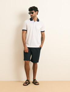 520753 REMERA HARRINGTON LABEL Blanco