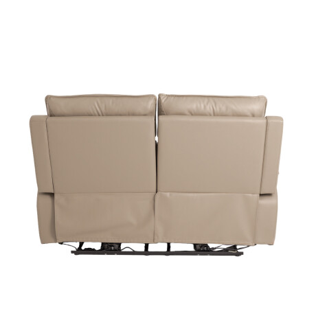 RECLINER ELÉCTRICO 2 CUERPOS CUERO-Y-SIMIL-CUERO MARRON JOSHUA TAUPE