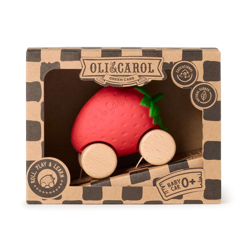 Auto de goma Bebé Sweetie the Strawberry Oli & Carol Auto de goma Bebé Sweetie the Strawberry Oli & Carol