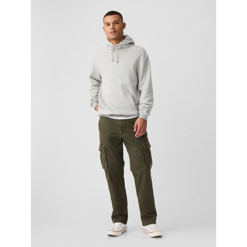 V-STRAIGHT CARGO PANT BLACK MOSS