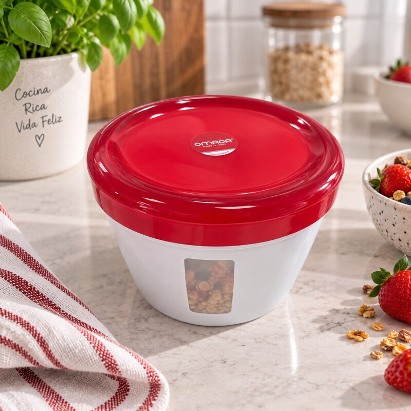 Recipiente Contenedor para Alimentos con Tapa 12 cm Recipiente Contenedor para Alimentos con Tapa 12 cm