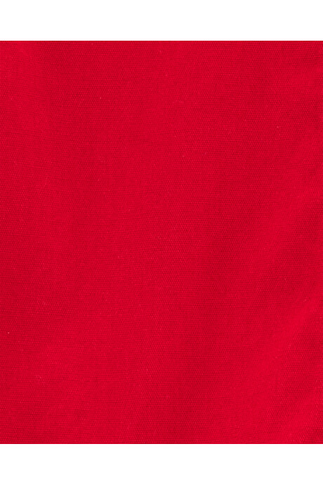 Enterito corto de algodón, rojo Sin color