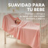Manta Polar 1 Plaza 180x130Cm Polyester Suave Compacta Color Rosa