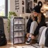 Set X4 Caja Organizadora Zapatos Zapatero Apilable Championes Calzado Premium Imback Negro Set X4 Caja Organizadora Zapatos Zapatero Apilable Championes Calzado Premium Imback Negro